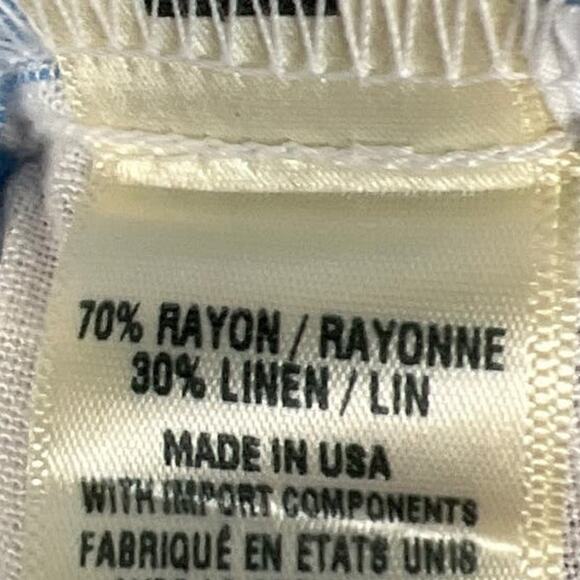 Bella Dahl Women’s Marina Dress Linen Blend Blue White Stripe Size M NWT - Picture 7 of 8